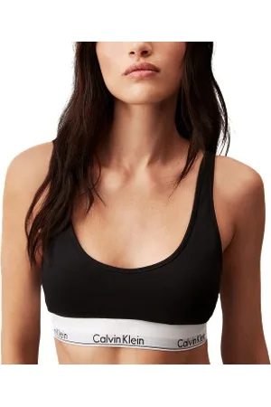 Calvin Klein Modern Cotton Lightly Lined Bralette Zwart Medium Dames