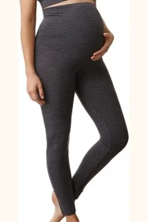 Boob Merino Wool Once On Never Off Leggings Donkergrijs merinowol Small Dames