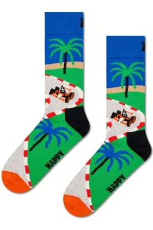 Happy Socks Sokken Racing Sock Versch. kleure katoen Maat 36/40