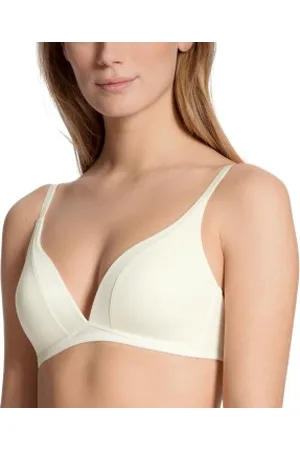 Calida Cate Triangle Soft-Bra Wit katoen A 70 Dames