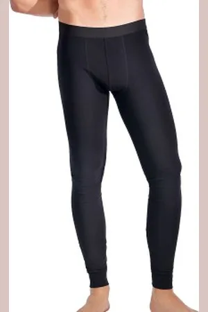 Bread & Boxers Bread and Boxers Organic Cotton Long Johns Zwart ecologisch katoen Small Heren