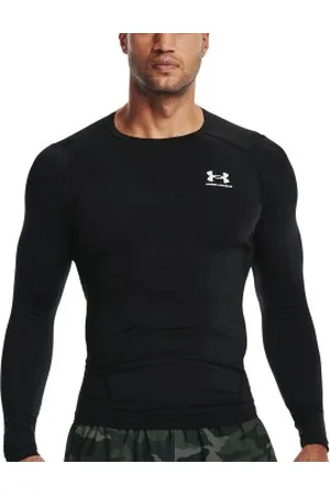 Under Armour 2P HeatGear LS Compression Shirt Zwart 3XL Heren