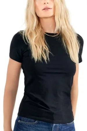 Bread & Boxers Bread and Boxers Crew Neck Slim Zwart ecologisch katoen X-Small Dames