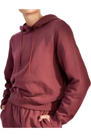 Bread & Boxers Bread and Boxers Organic Hoodie Wijnrood ecologisch katoen X-Small Dames