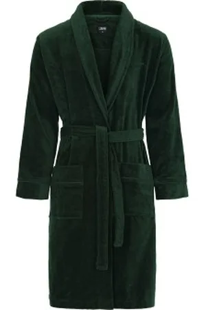 JBS Bath Robe Donkergroen katoen Small Heren