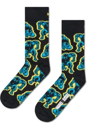 Happy Socks Sokken Marvel Panther Sock Zwart katoen Maat 36/40