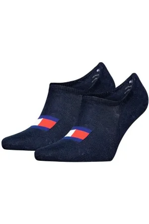 Tommy Hilfiger Tommy Uni TJ Flag Footie Socks Sokken 2P Marine Maat 35/38