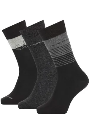 Calvin Klein Calvin Klein Sokken 3P Sawyer Crew Sock Zwart/Grijs Maat 40/46 Heren