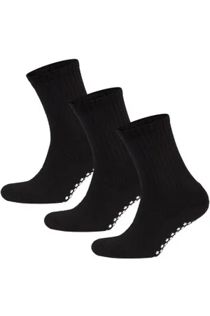 CanSocks Anti-slipsok voor Volwassenen Sokken 3P Zwart Maat 37/39