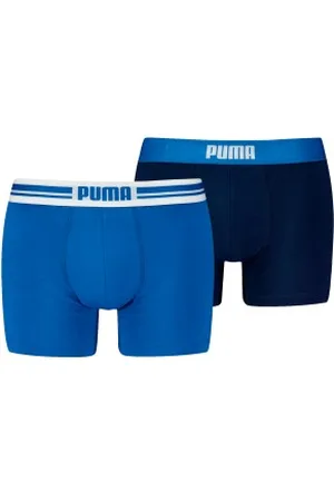 PUMA Herenslips 2P Everyday Placed Logo Boxer Marine/Blauw katoen Small Heren