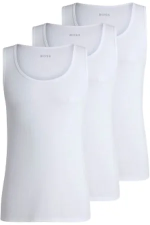 HUGO BOSS 3P Tank Top RibClassic Wit katoen Large Heren
