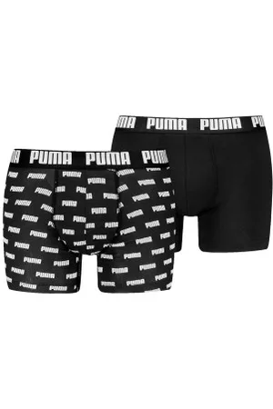 PUMA Herenslips 2P Everyday Aop Boxer Zwart katoen Small Heren