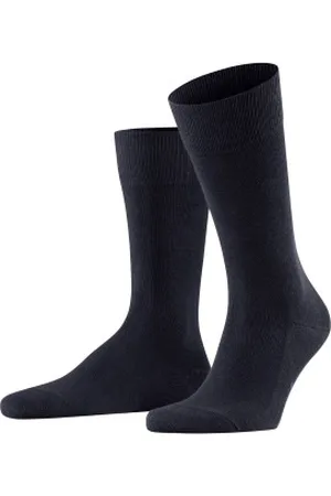 Falke Falke Sokken Family Crew Sock Donkerblauw katoen Maat 39/42 Heren