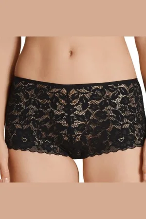 Calida Natural Comfort Lace Hipster Panty Zwart polyamide Medium Dames