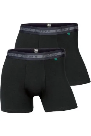 JBS Herenslips 2P Tights Bamboo Boxer Zwart 4XL Heren