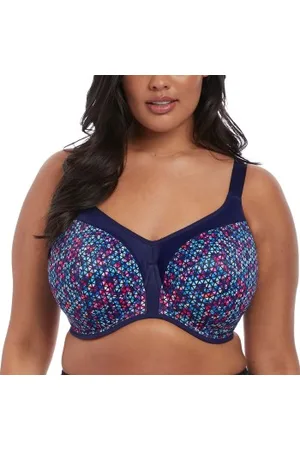 Elomi Energise Underwire Sport Support Bra Marineblauw patroon J 70 Dames