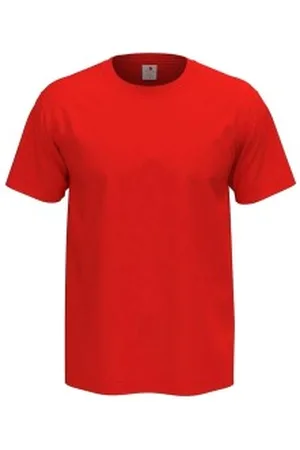 Stedman Comfort Men T-shirt Rood katoen Small Heren