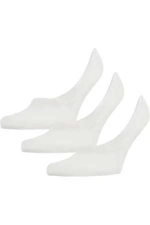 Falke Falke Sokken 3P Men Step Medium Cut Wit katoen Maat 39/40 Heren