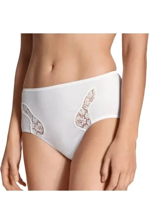 Calida Feminin Sense Midislip Wit katoen X-Small Dames
