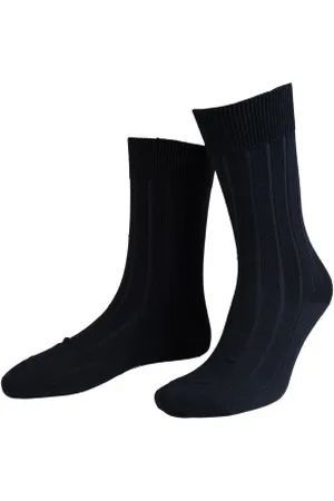 Amanda Christensen Sokken Grade Wide Rib Ankle Socks Marine Maat 39/40