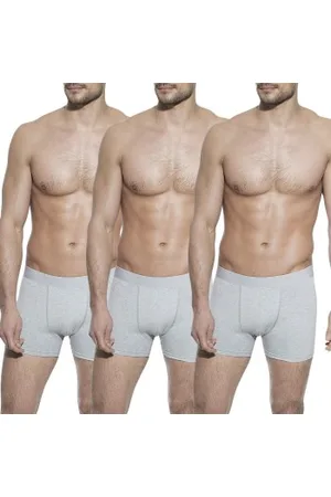 Bread & Boxers Bread and Boxers Boxer Briefs Herenslips 3P Grijs ecologisch katoen Small Heren