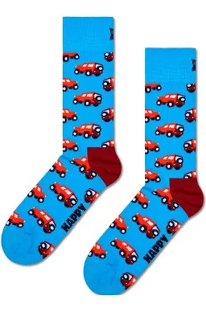 Happy Socks Sokken SUV Sock Blauw patroon katoen Maat 36/40