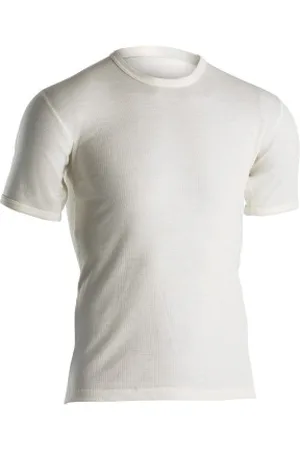 Dovre Wool T-shirt Wit merinowol Small Heren