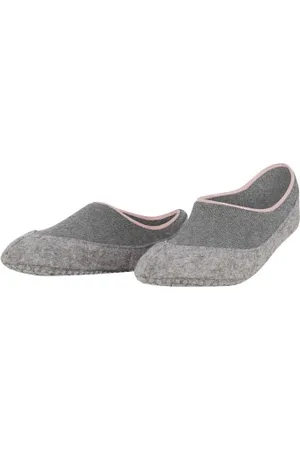 Falke Falke Sokken Women Cosyshoe Socks Grijs/Roze wol Maat 37/38 Dames