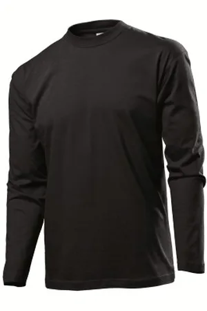 Stedman Classic Long Sleeve Men Zwart katoen Small Heren