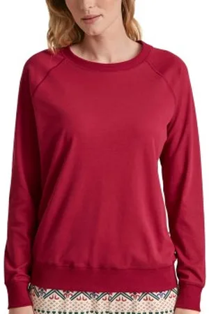 Calida Favourites Holidays Longsleeve Shirt Rood katoen Large Dames
