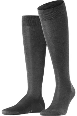 Falke Falke Sokken Tiago Knee-high Grijs katoen Maat 39/40 Heren