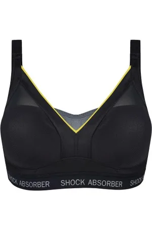 Shock Absorber Active Shaped Support Bra Zwart/Geel B 70 Dames