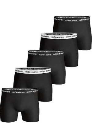 Björn Borg Herenslips 5P Essential Shorts Solids Zwart katoen Large Heren