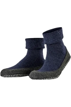 Falke Falke Sokken Cosyshoe Adult Blauw wol Maat 39/40 Heren