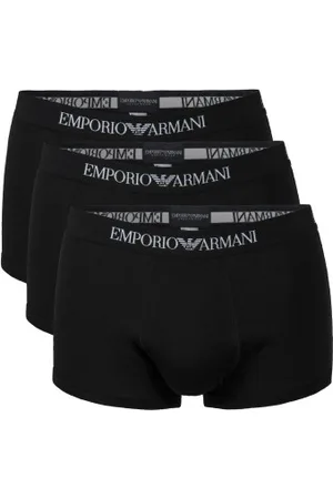 Emporio Armani Armani Pure Cotton Trunks Herenslips 9P Zwart katoen Large Heren