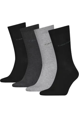 Calvin Klein Calvin Klein Sokken 4P Men Socks Gift Box Grijs/Zwart One Size Heren