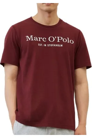 Marc O’ Polo Marc O Polo Organic Cotton Basic SS Pyjama Rood ecologisch katoen X-Large Heren