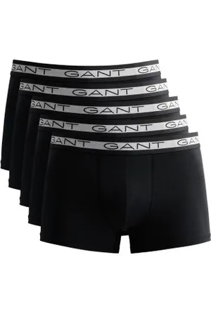 GANT Herenslips 5P Basic Trunks Zwart katoen Medium Heren