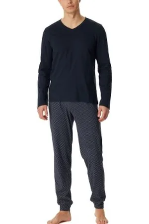 Schiesser Casual Essentials Long Sleeve Pyjamas katoen 48 Heren