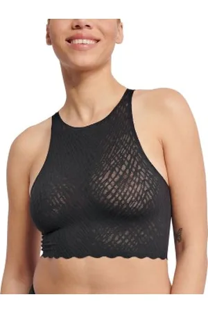 Sloggi ZERO Feel Bliss Crop Top Zwart X-Small Dames