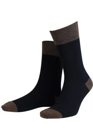 Amanda Christensen Sokken True Contrast Ankle Sock Zwart/Bruin Maat 39/42