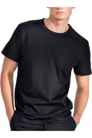 Bread & Boxers Bread and Boxers Pima Cotton Crew Neck Zwart katoen Small Heren