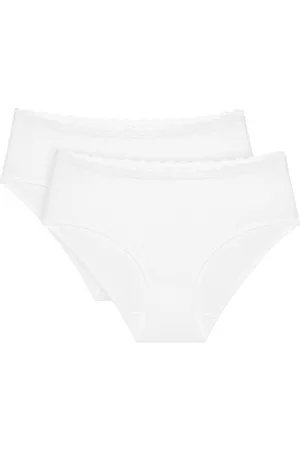 Triumph 2P Feel Of Cotton Midi Wit katoen 36 Dames