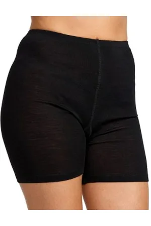 Damella Wool Shorts Zwart merinowol Small Dames