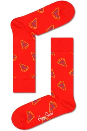 Happy Socks Sokken Pizza Slice Sock Rood katoen Maat 36/40