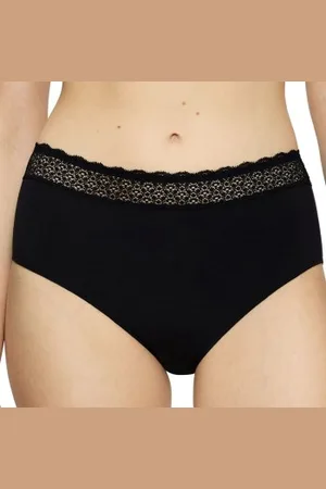 Triumph Feel Of Modal Midi Brief Zwart modaal X-Small Dames