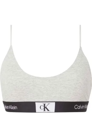 Calvin Klein CK96 Unlined Bralette Lichtgrijs katoen Medium Dames