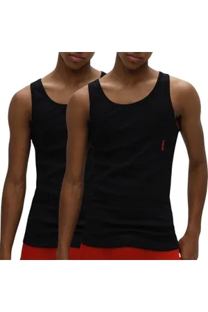 HUGO BOSS 2P Twin Tank Top Zwart katoen Large Heren