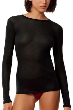 Triumph Beauty Layers Long Sleeve Top Zwart lyocell X-Small Dames