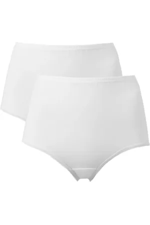 Trofé Trofe High Maxi Briefs 2P Wit katoen Small Dames